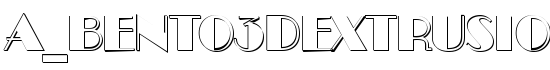 a_Bento3Dextrusion - Download Thousands of Free Fonts at FontZone.net