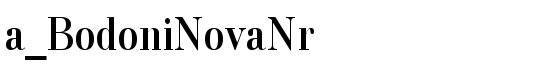 a_BodoniNovaNr - Download Thousands of Free Fonts at FontZone.net