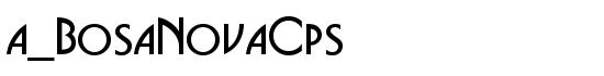 a_BosaNovaCps - Download Thousands of Free Fonts at FontZone.net