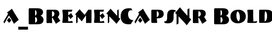 a_BremenCapsNr Bold - Download Thousands of Free Fonts at FontZone.net