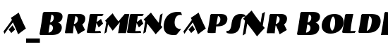a_BremenCapsNr BoldItalic - Download Thousands of Free Fonts at FontZone.net