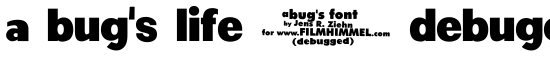 a bug's life - debugged - Download Thousands of Free Fonts at FontZone.net