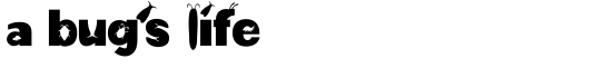 a bug's life - Download Thousands of Free Fonts at FontZone.net