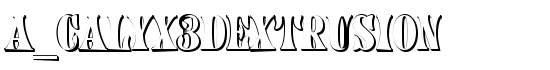 a_Calyx3Dextrusion - Download Thousands of Free Fonts at FontZone.net
