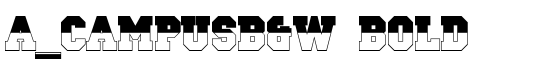 a_CampusB&W Bold - Download Thousands of Free Fonts at FontZone.net