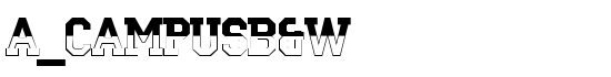 a_CampusB&W - Download Thousands of Free Fonts at FontZone.net