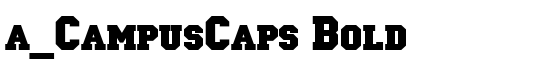 a_CampusCaps Bold - Download Thousands of Free Fonts at FontZone.net