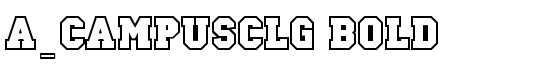 a_CampusClg Bold - Download Thousands of Free Fonts at FontZone.net