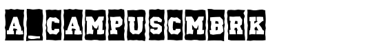 a_CampusCmBrk - Download Thousands of Free Fonts at FontZone.net