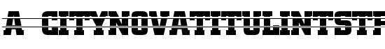 a_CityNovaTitulIntStr - Download Thousands of Free Fonts at FontZone.net
