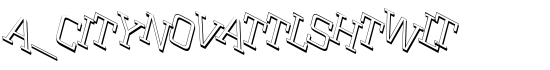 a_CityNovaTtlShTwLt - Download Thousands of Free Fonts at FontZone.net