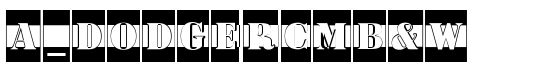 a_DodgerCmB&W - Download Thousands of Free Fonts at FontZone.net