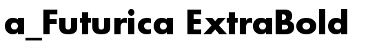 a_Futurica ExtraBold - Download Thousands of Free Fonts at FontZone.net