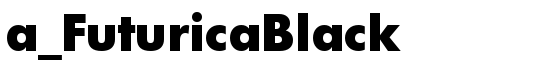 a_FuturicaBlack - Download Thousands of Free Fonts at FontZone.net