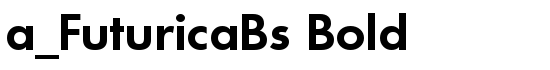 a_FuturicaBs Bold - Download Thousands of Free Fonts at FontZone.net