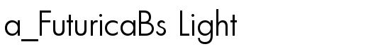 a_FuturicaBs Light - Download Thousands of Free Fonts at FontZone.net