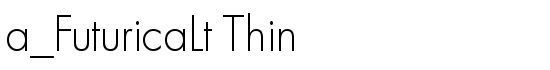 a_FuturicaLt Thin - Download Thousands of Free Fonts at FontZone.net