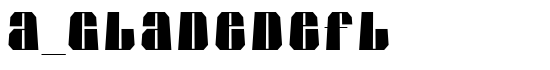 a_GladeDefl - Download Thousands of Free Fonts at FontZone.net