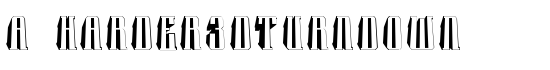 a_Harder3dTurnDown - Download Thousands of Free Fonts at FontZone.net