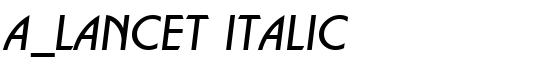a_Lancet Italic - Download Thousands of Free Fonts at FontZone.net