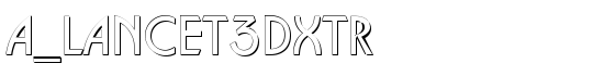 a_Lancet3Dxtr - Download Thousands of Free Fonts at FontZone.net