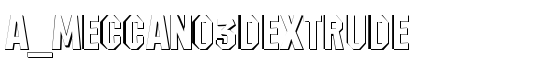 a_Meccano3Dextrude - Download Thousands of Free Fonts at FontZone.net
