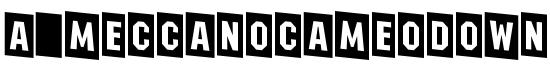 a_MeccanoCameoDown - Download Thousands of Free Fonts at FontZone.net