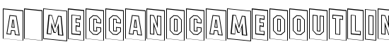 a_MeccanoCameoOutlineDown - Download Thousands of Free Fonts at FontZone.net