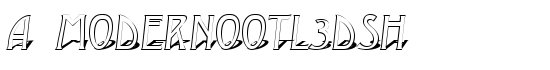 a_ModernoOtl3DSh - Download Thousands of Free Fonts at FontZone.net