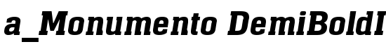 a_Monumento DemiBoldItalic - Download Thousands of Free Fonts at FontZone.net