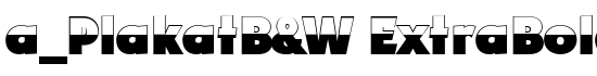 a_PlakatB&W ExtraBold - Download Thousands of Free Fonts at FontZone.net