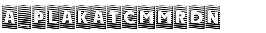 a_PlakatCmMrDn - Download Thousands of Free Fonts at FontZone.net