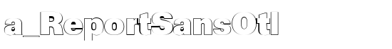 a_ReportSansOtl - Download Thousands of Free Fonts at FontZone.net