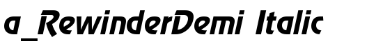 a_RewinderDemi Italic - Download Thousands of Free Fonts at FontZone.net