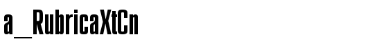 a_RubricaXtCn - Download Thousands of Free Fonts at FontZone.net