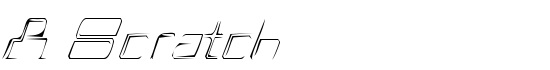 A Scratch - Download Thousands of Free Fonts at FontZone.net