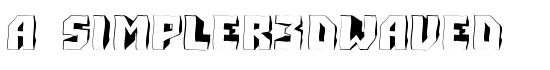a_Simpler3DWaved - Download Thousands of Free Fonts at FontZone.net
