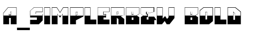 a_SimplerB&W Bold - Download Thousands of Free Fonts at FontZone.net