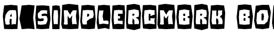 a_Simpler Cm Brk Bold - Download Thousands of Free Fonts at FontZone.net