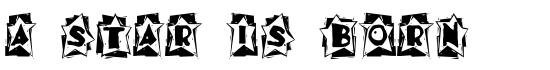 A Star is Born - Download Thousands of Free Fonts at FontZone.net