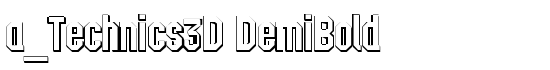 a_Technics3D DemiBold - Download Thousands of Free Fonts at FontZone.net