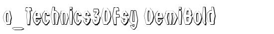 a_Technics3DFsy DemiBold - Download Thousands of Free Fonts at FontZone.net