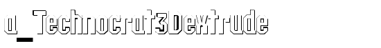 a_Technocrat3Dextrude - Download Thousands of Free Fonts at FontZone.net
