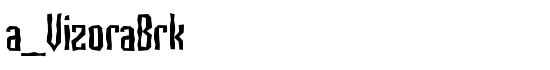 a_VizoraBrk - Download Thousands of Free Fonts at FontZone.net