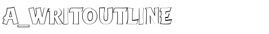 a_WritOutline - Download Thousands of Free Fonts at FontZone.net