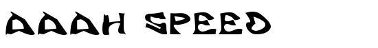 Aaah Speed - Download Thousands of Free Fonts at FontZone.net