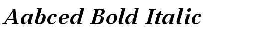 Aabced Bold Italic - Download Thousands of Free Fonts at FontZone.net