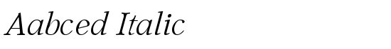 Aabced Italic - Download Thousands of Free Fonts at FontZone.net