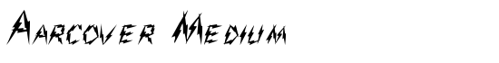 Aarcover Medium - Download Thousands of Free Fonts at FontZone.net