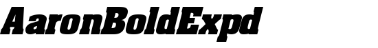 AaronBoldExpd - Download Thousands of Free Fonts at FontZone.net